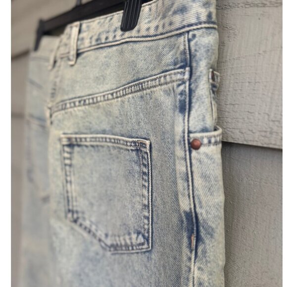 Pilcro Anthropologie Light Wash Denim Midi Skirt | Size 10 - Picture 5 of 9